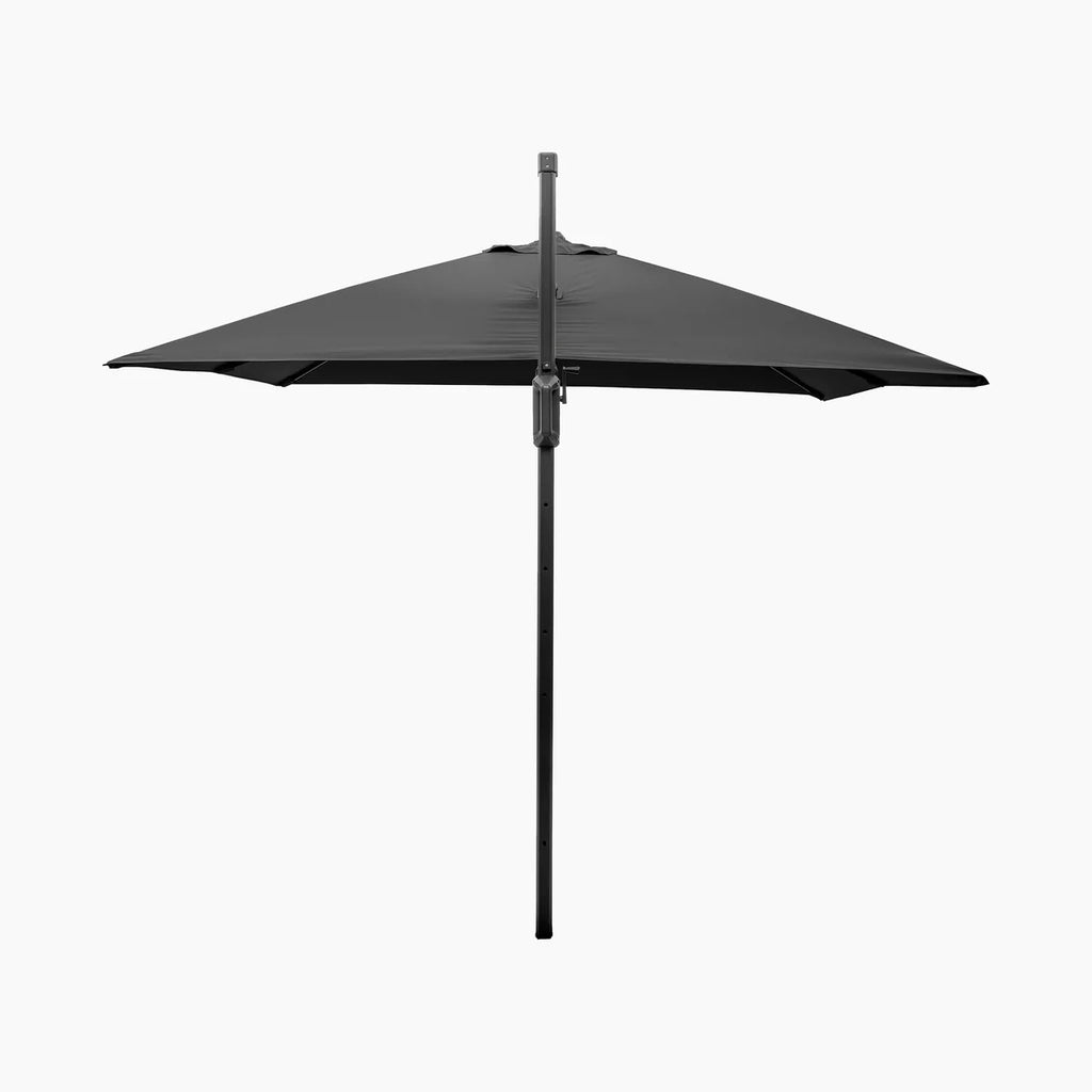 Glow Challenger T2 3m Square Cantilever Parasol in Anthracite with 90kg Granite Base