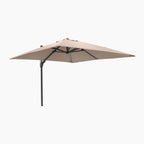 Glow Challenger T2 3m Square Cantilever Parasol in Taupe with 90kg Granite Base