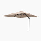 Glow Challenger T2 3m Square Cantilever Parasol in Taupe with 90kg Granite Base