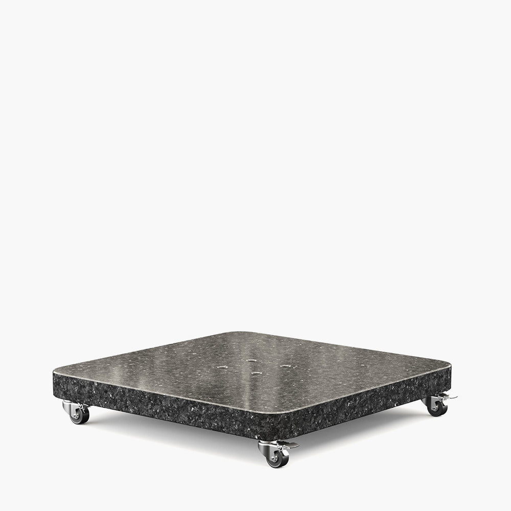 Challenger T2 3.5 x 2.6m Rectangular Anthracite Free Arm Parasol and Granite Base