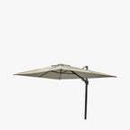 Challenger T2 3.5 x 2.6m Rectangular Champagne Free Arm Parasol and Granite Base