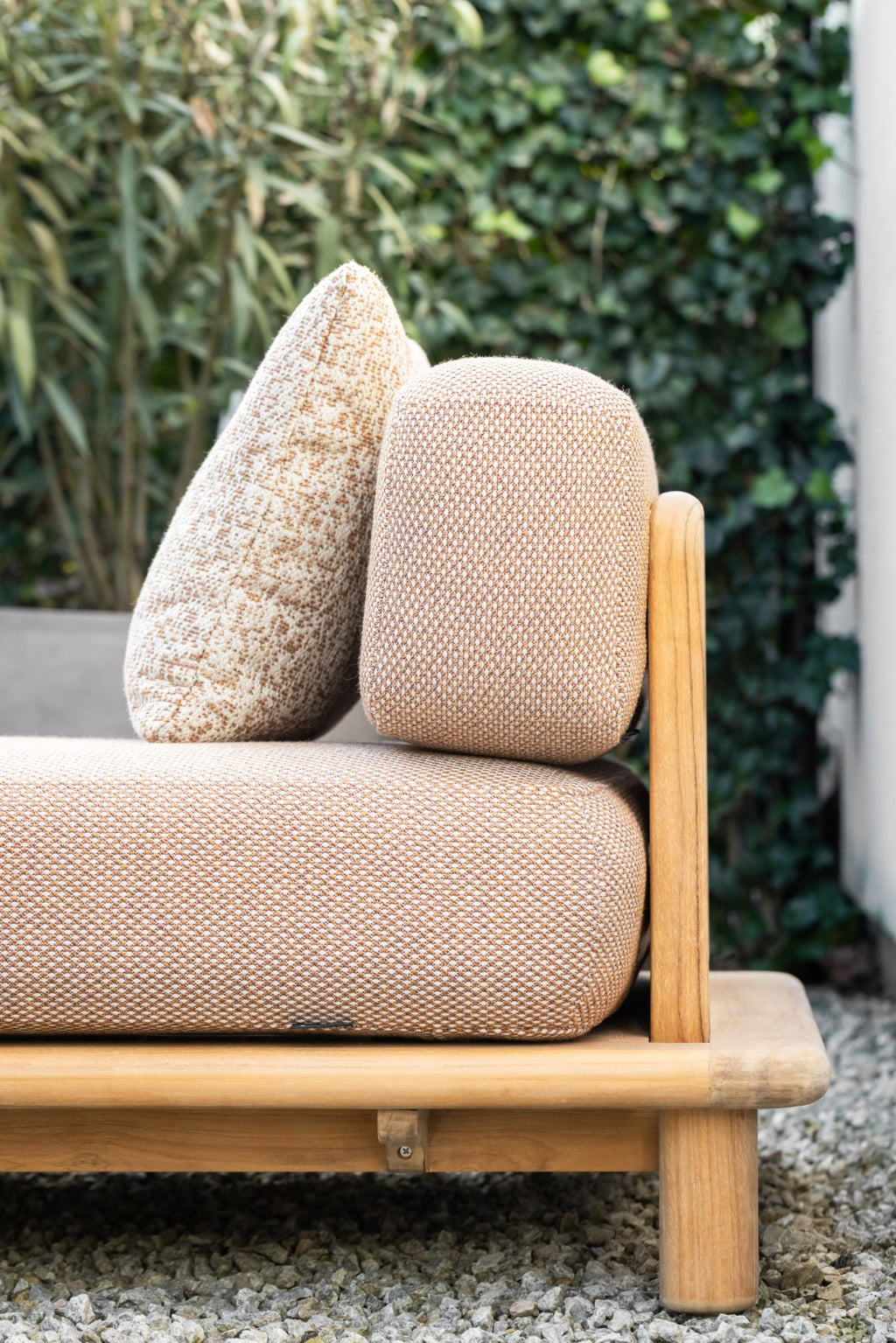 Bassano Corner Sofa Set with Teak Tables