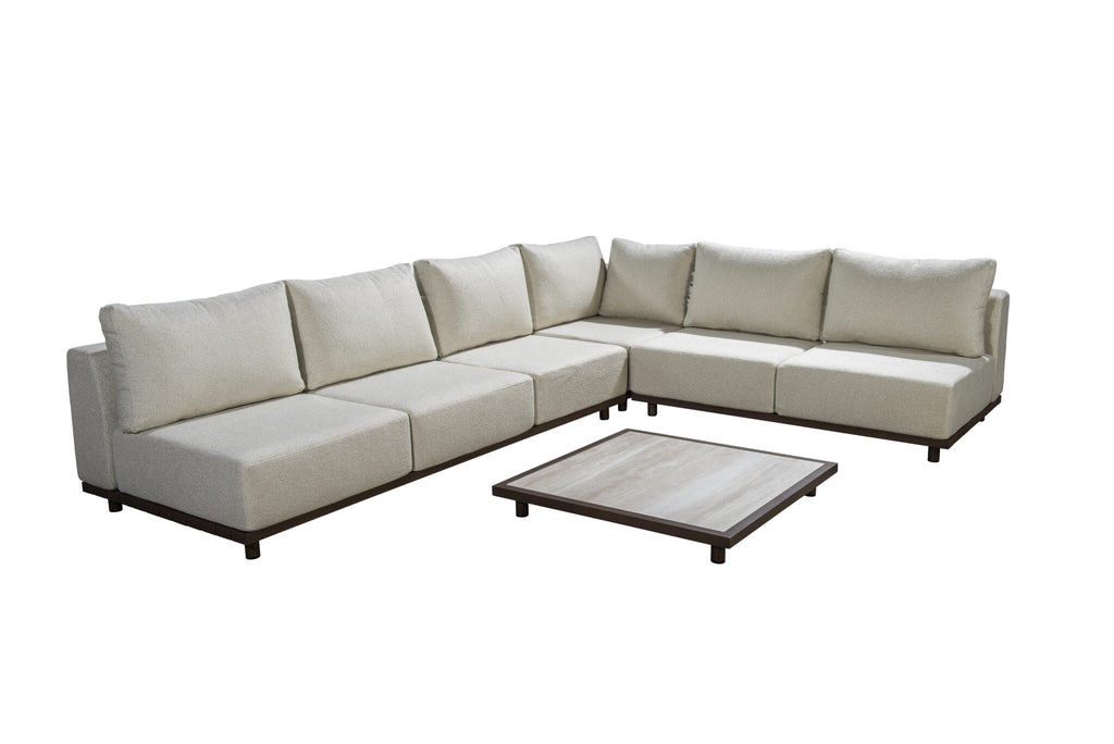 Vallon Corner Sofa Set with Coffee Table