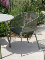 Arda Teak Dining Table with Kane Stackable Chairs