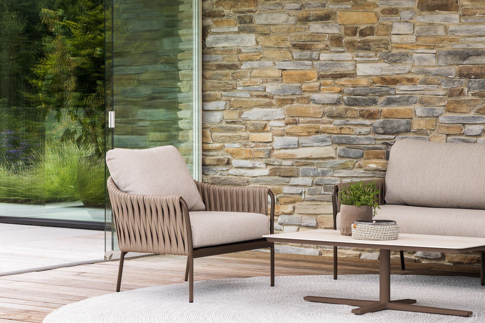 Pollenca/Hydra 4 Seat Coffee Table and Sofa Set