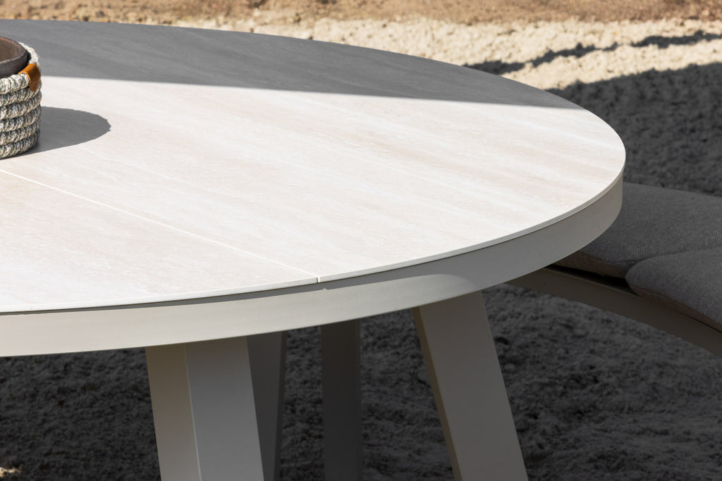 Comporta Round Picnic Table and Bench