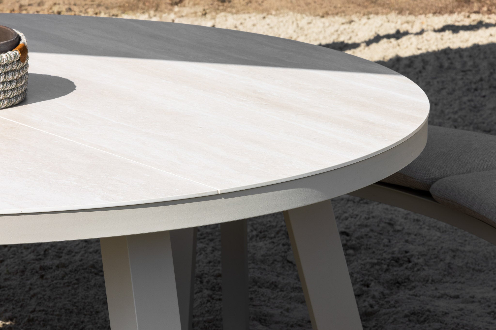 Comporta Round Picnic Table and Bench