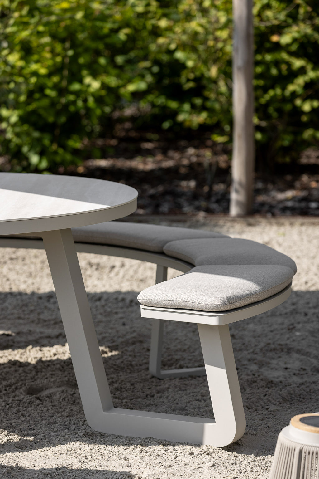 Comporta Round Picnic Table and Bench