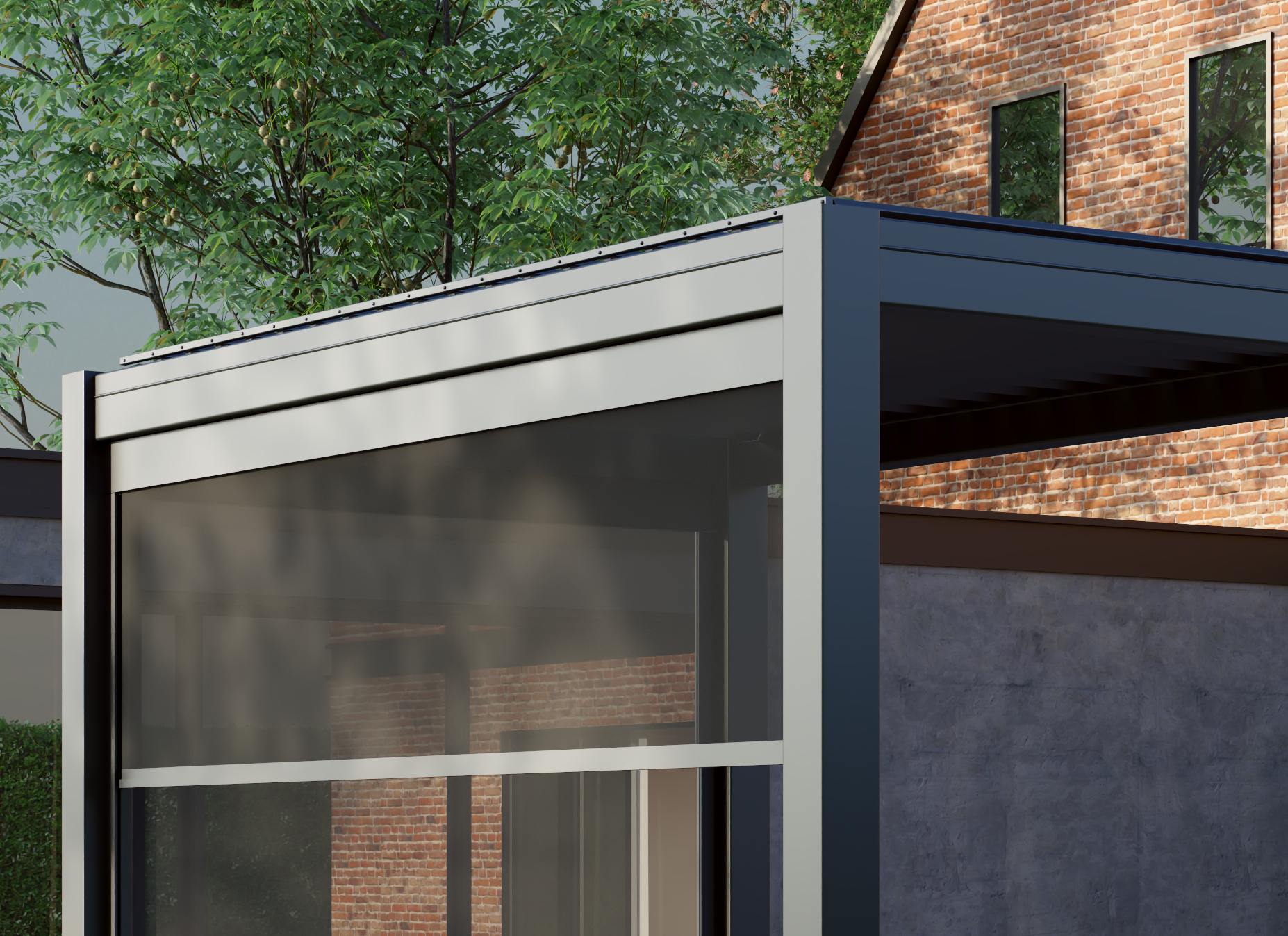 Saturn Pergola Pull Down Blinds Add-On