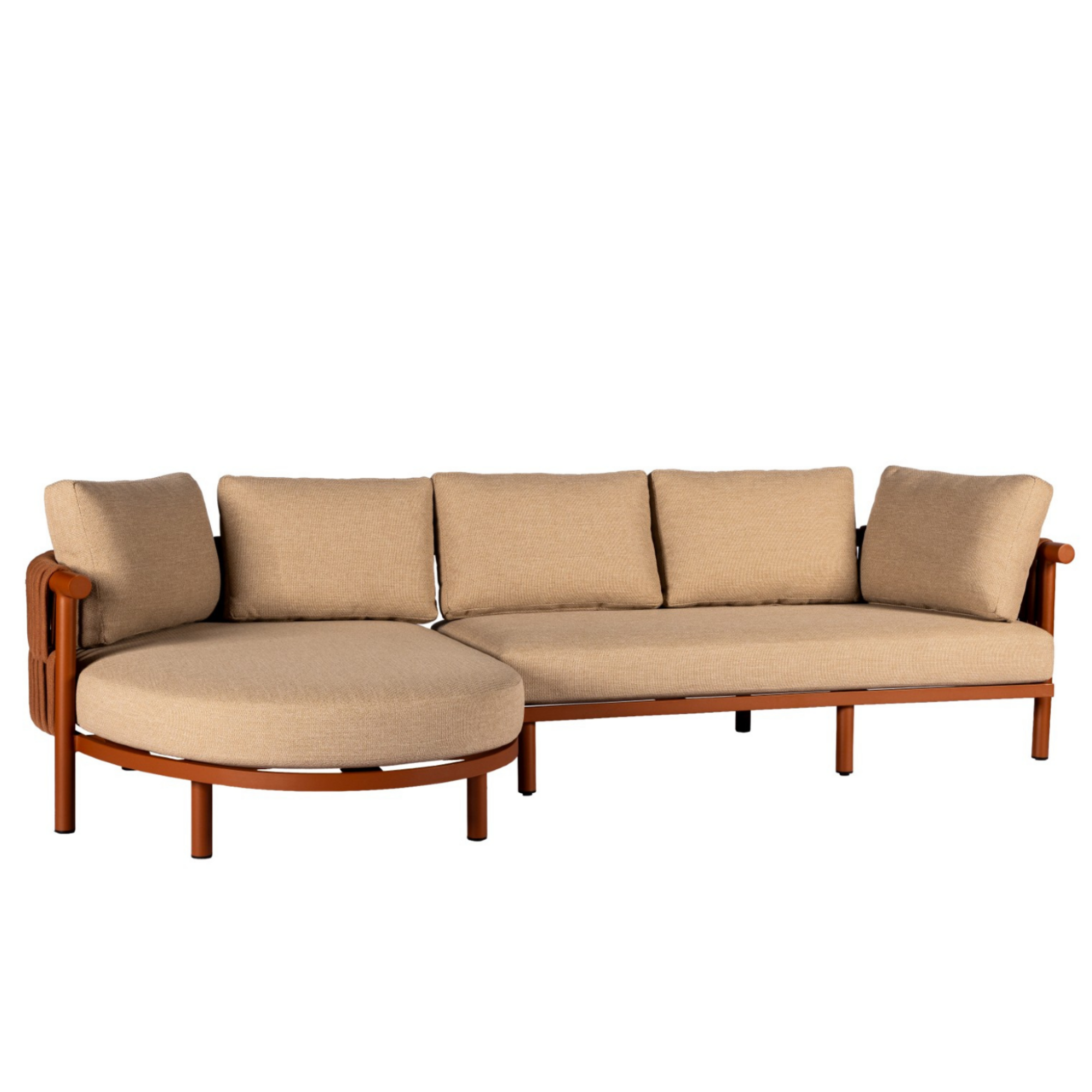 Murtoli Chaise Longue Garden Sofa Set with Santiago Lounge Chair and Covo Coffee Table (120x60cm)