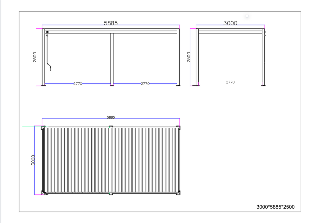 Saturn Aluminium Pergola