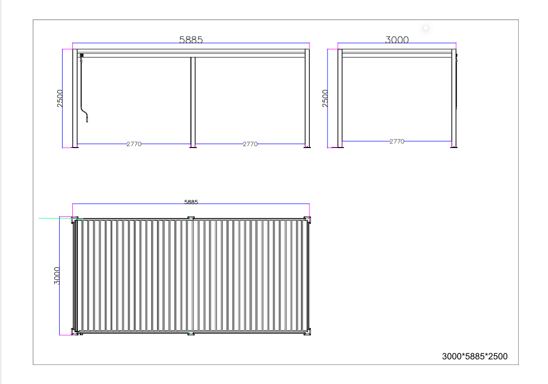 Saturn Aluminium Pergola