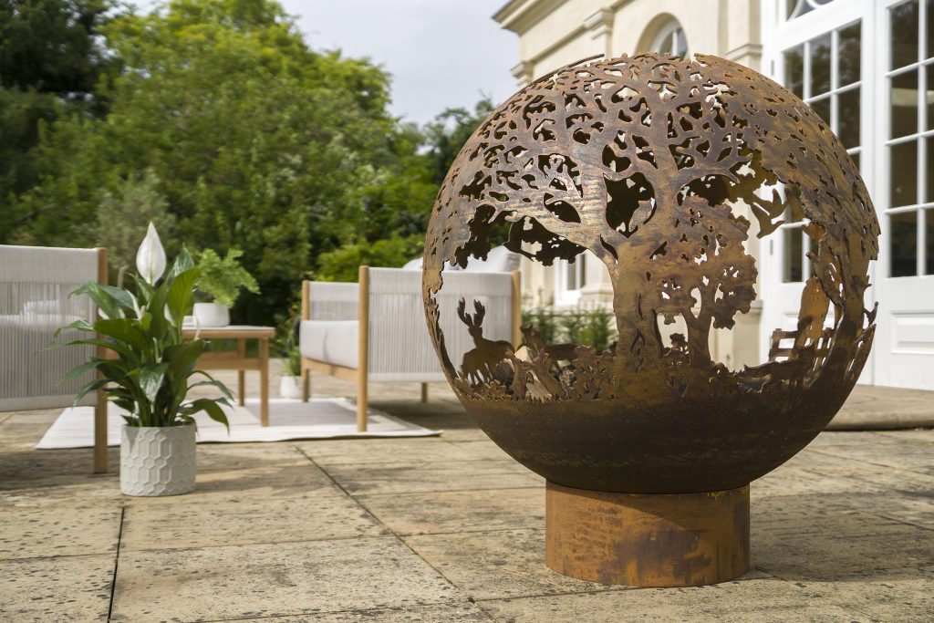 English Country Firepit Sphere