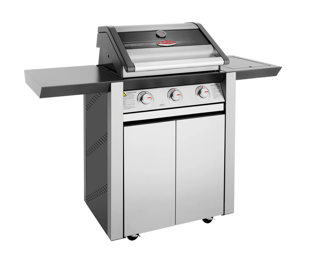 1600S Series - 3 Burner BBQ & Side Burner Trolley