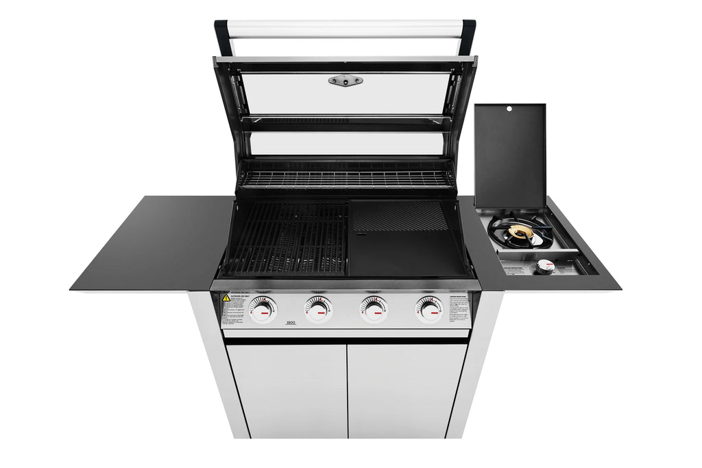 1600S Series - 4 Burner BBQ & Side Burner Trolley