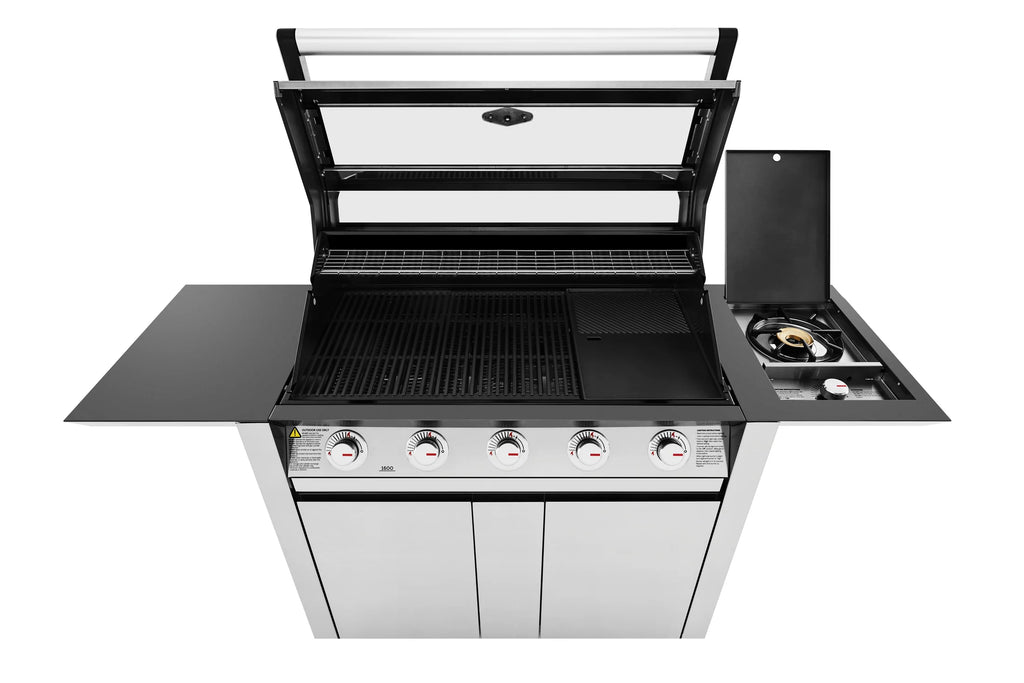 1600S Series - 5 Burner BBQ & Side Burner Trolley