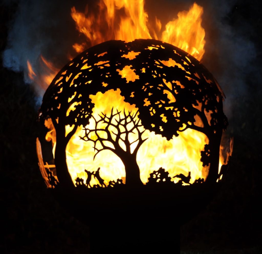 English Country Firepit Sphere