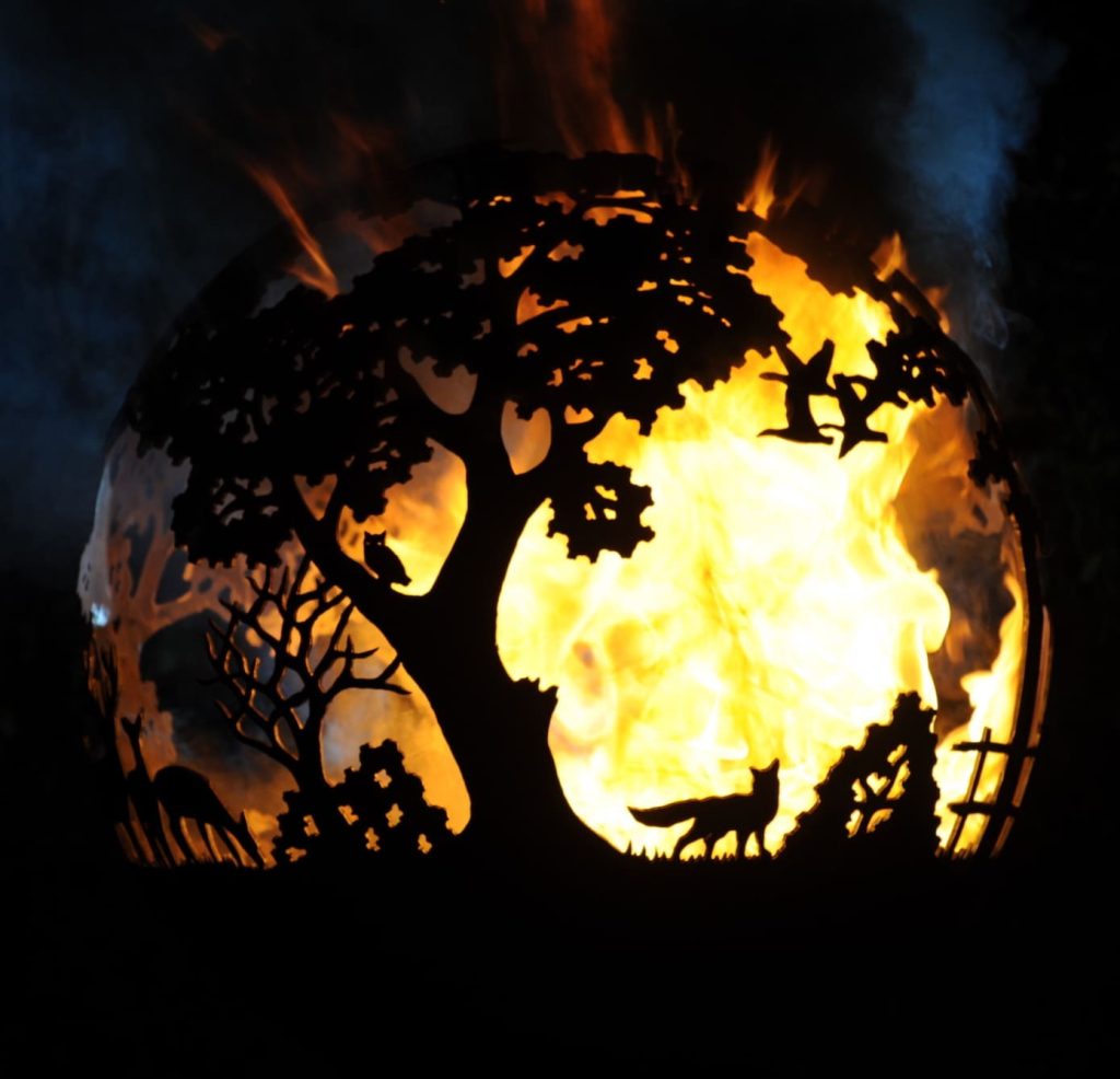 English Country Firepit Sphere