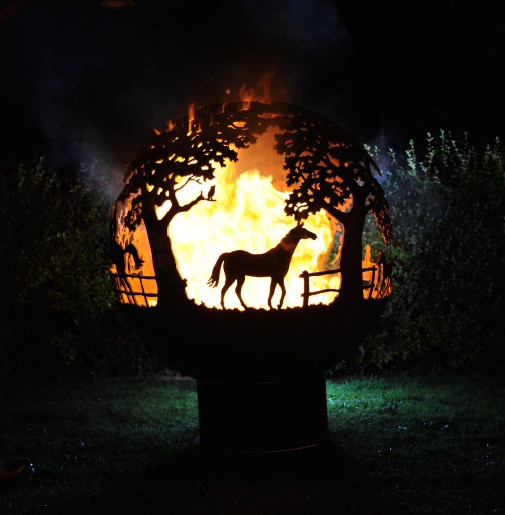 Equestrian Firepit Sphere