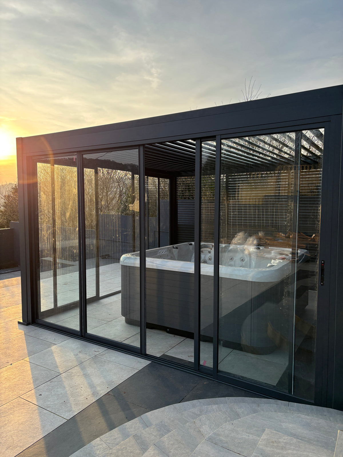 Saturn Pergola Glass Sliding Doors Add-On