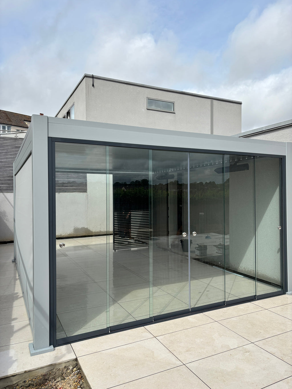 Saturn Pergola Glass Sliding Doors Add-On