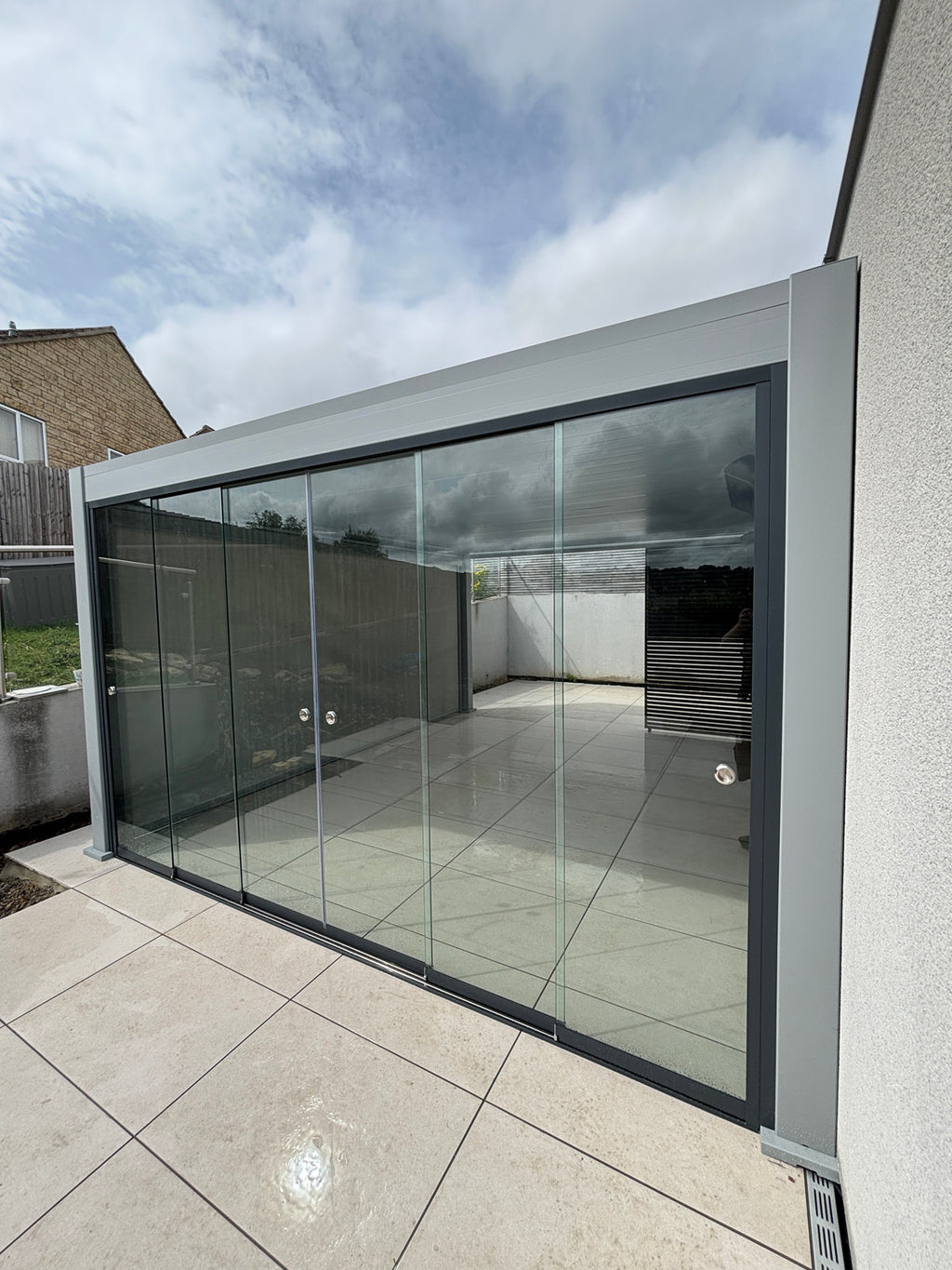 Saturn Pergola Glass Sliding Doors Add-On