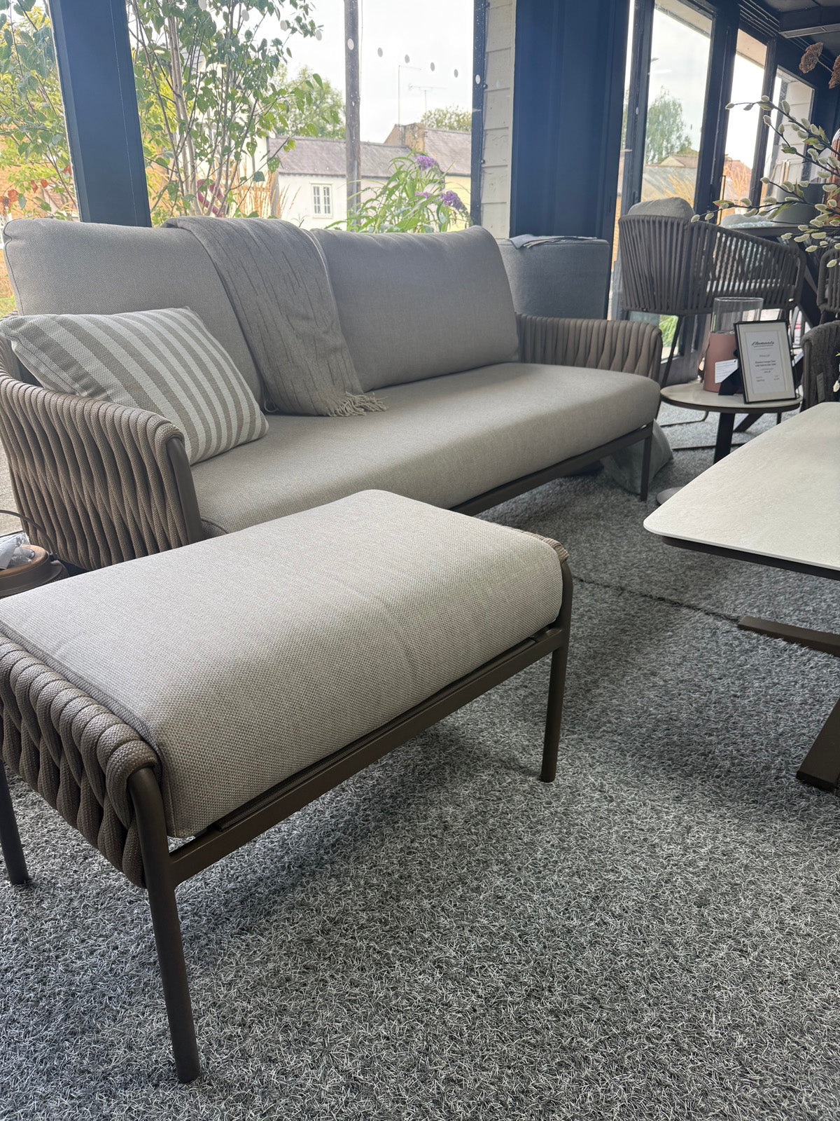Hydra Sofa with Ottoman and Pollenca Coffee Table
