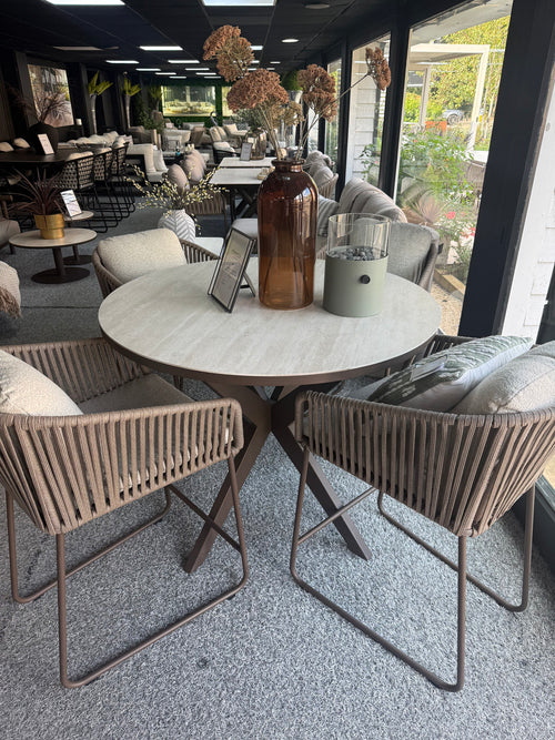 Calera High Dining Chairs with Calma High Dining Table