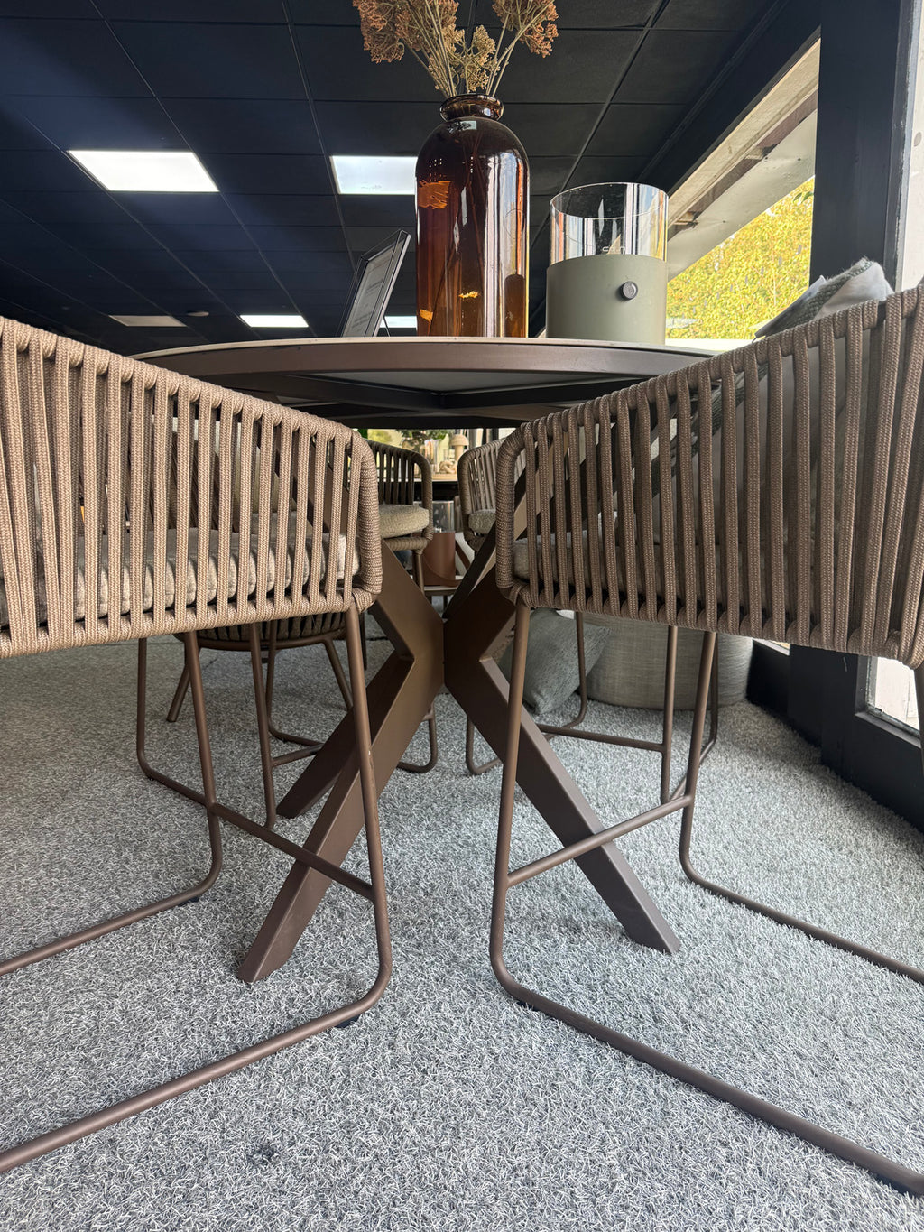 Calera High Dining Chairs with Calma High Dining Table