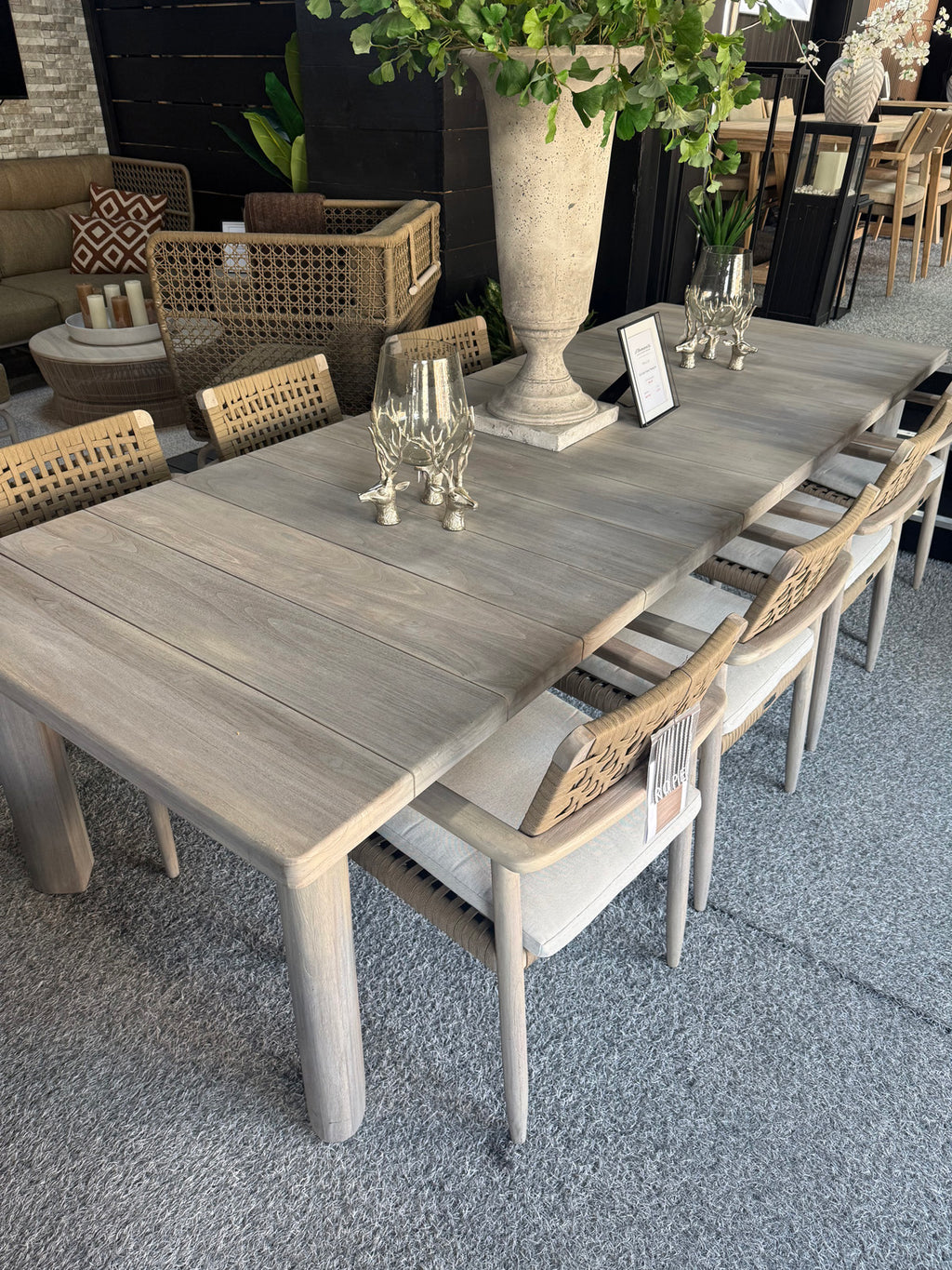 Lila Teak 8 Seater Dining Set