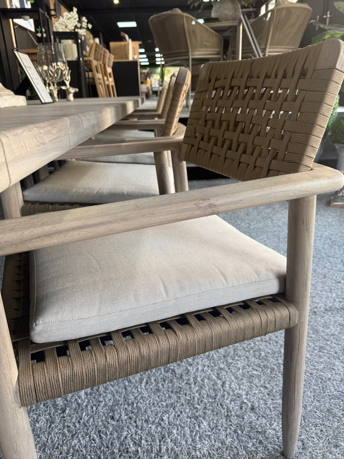 Lila Teak 8 Seater Dining Set