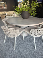 Florenza Dining Chairs with Corsica Round Dining Table
