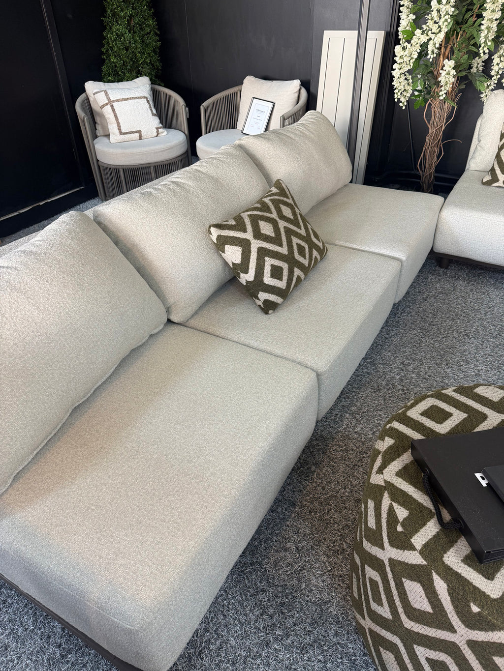 Vallon Corner Sofa Suite with Cosi Firepit Coffee Table