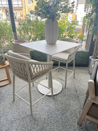 Peniche High Dining Dekton Table Top with Majinto High Dining Chairs