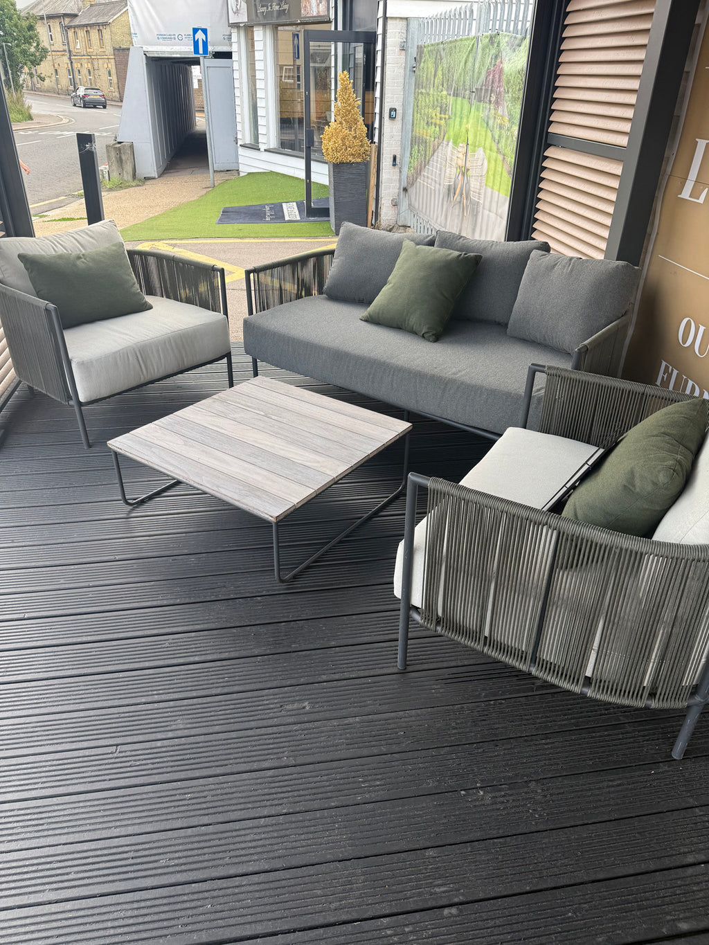 Umi Sofa Set with Teak Coffee Table
