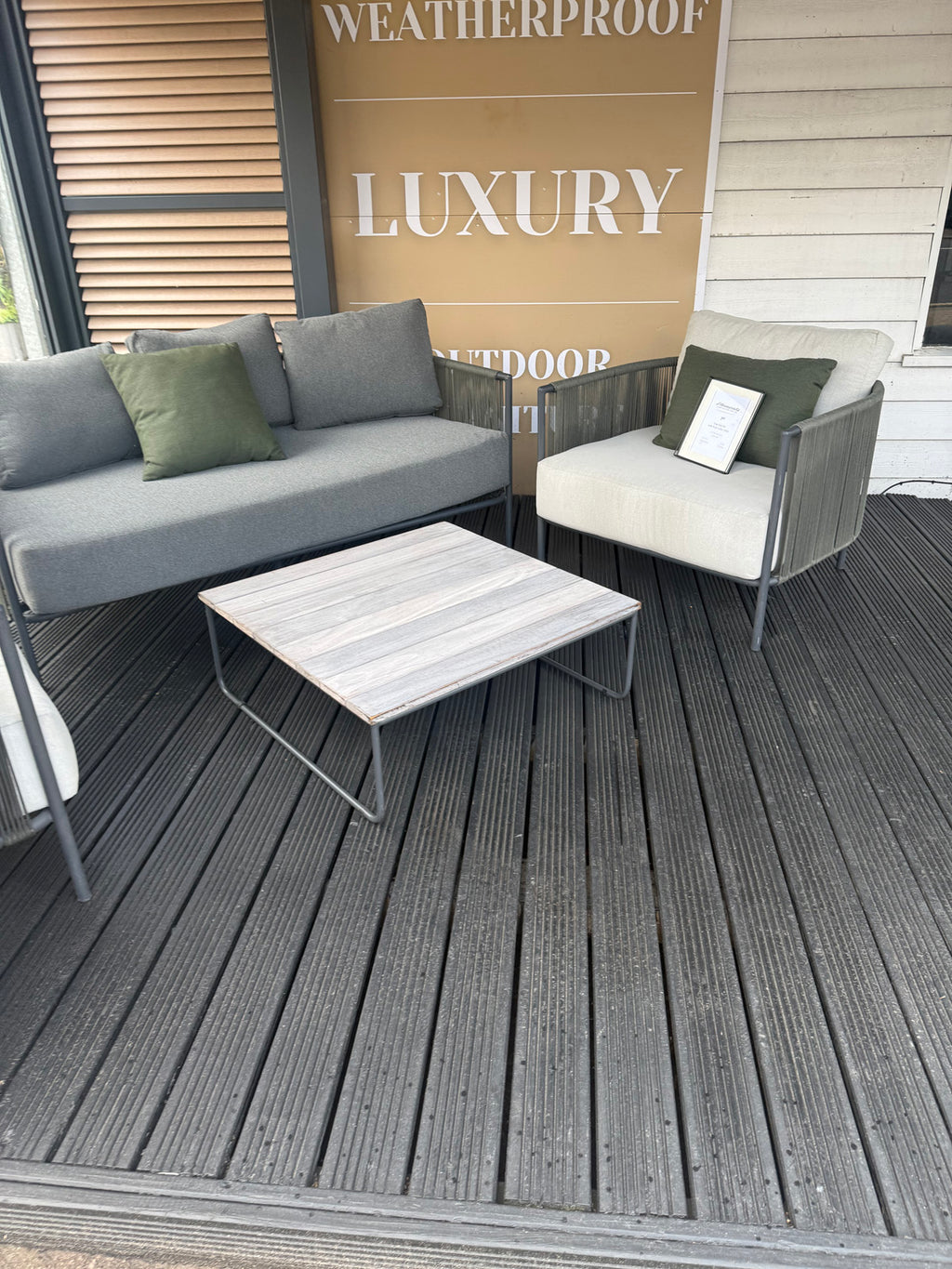 Umi Sofa Set with Teak Coffee Table