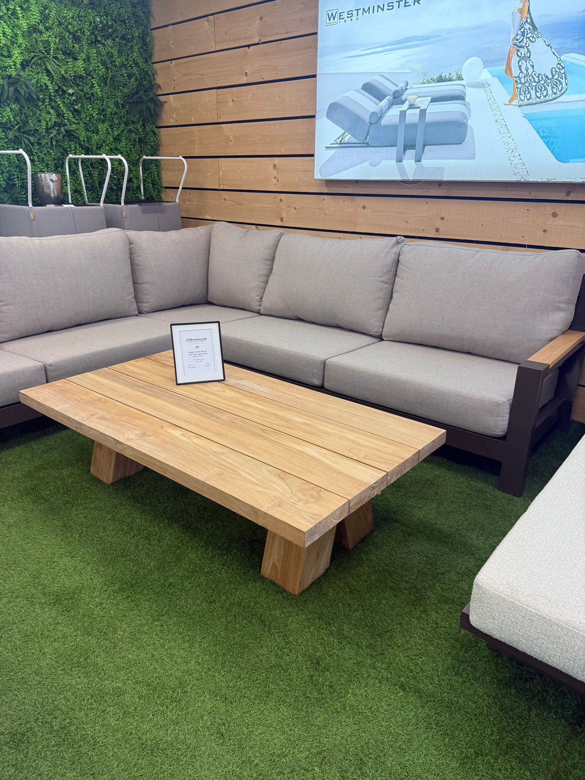 Bango Sofa Bronze/Teak