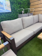 Bango Sofa Bronze/Teak