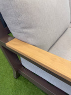 Bango Sofa Bronze/Teak