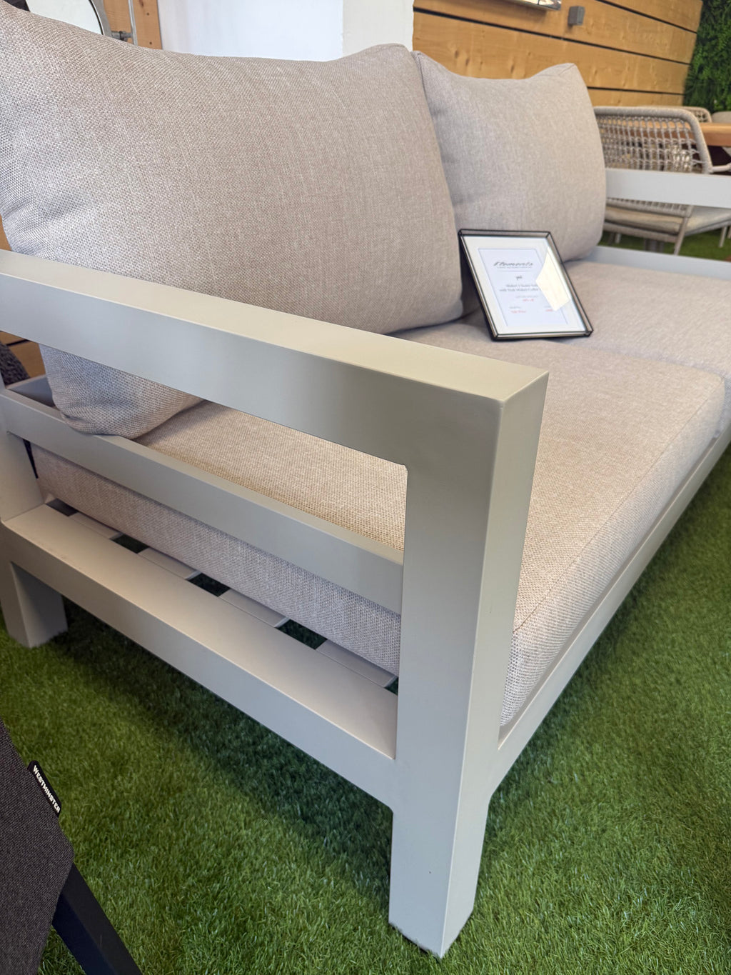 Midori 2 Seater Sofa with Teak Midori Coffee Table