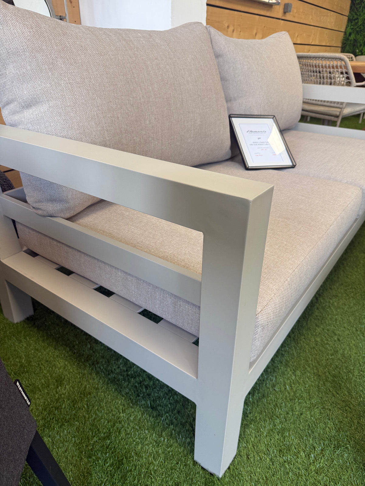 Midori 2 Seater Sofa with Teak Midori Coffee Table