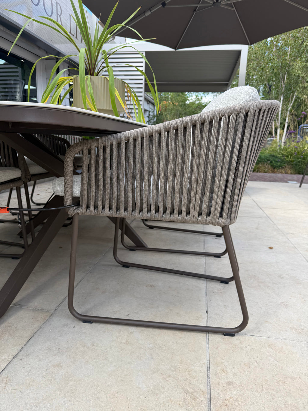 Calma Dining Table with 6 Calera Dining Chairs