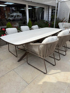 Calma Dining Table with 6 Calera Dining Chairs