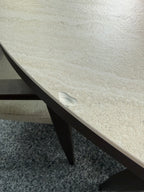 Calma Round Dining Table with 4 Marinha Dining Chairs