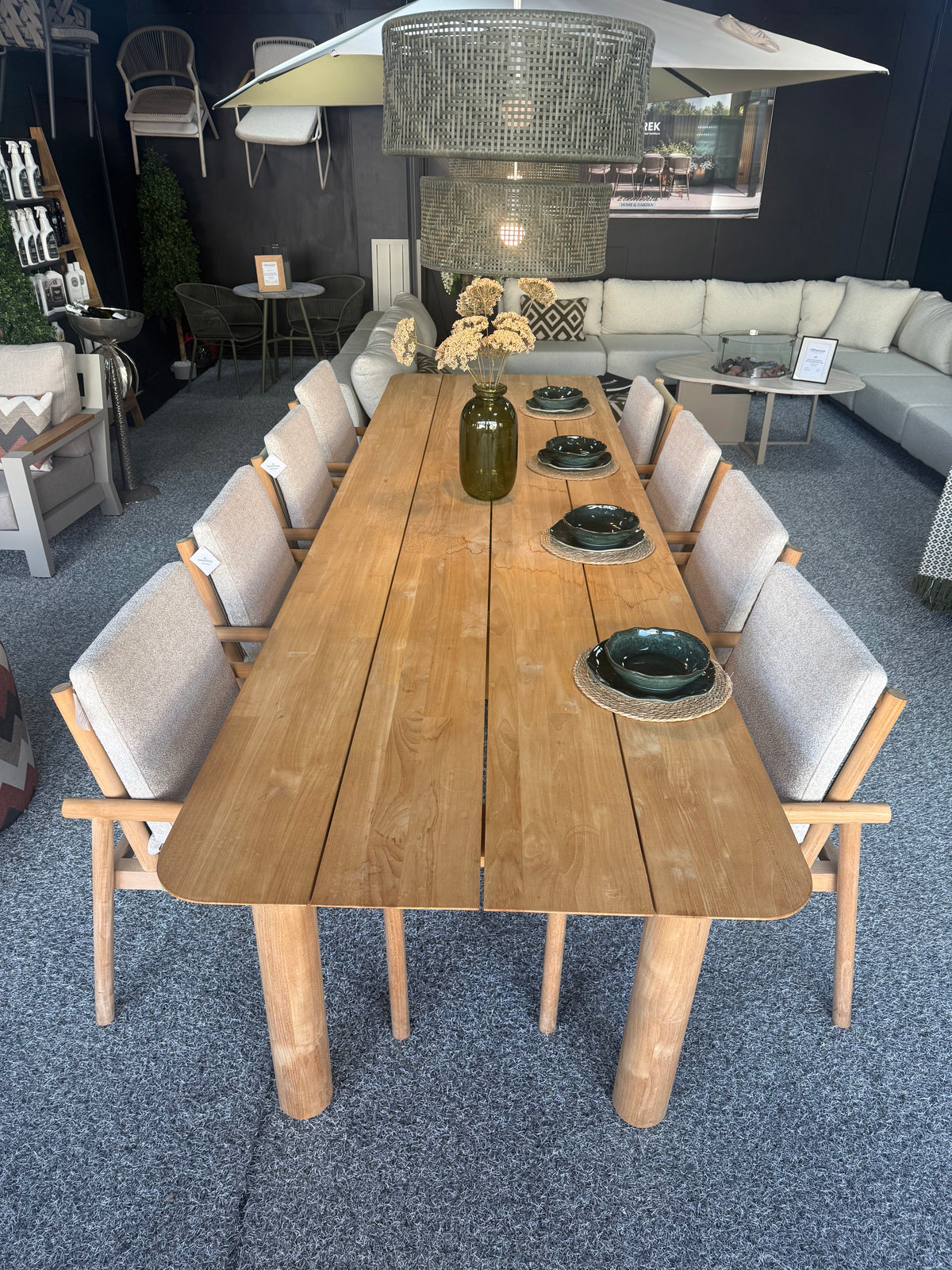 Lorenzo/Palma 8 Seater Dining Set