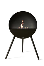 Eye Black Freestanding Fireplace