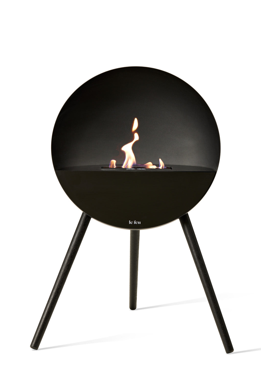 Eye Black Freestanding Fireplace