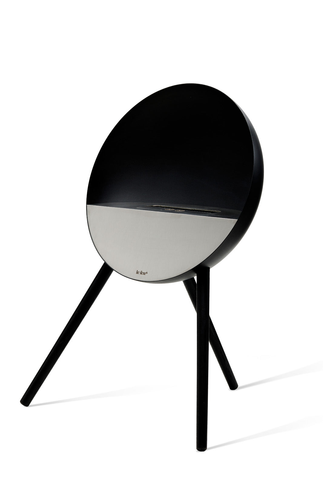 Eye Black Freestanding Fireplace
