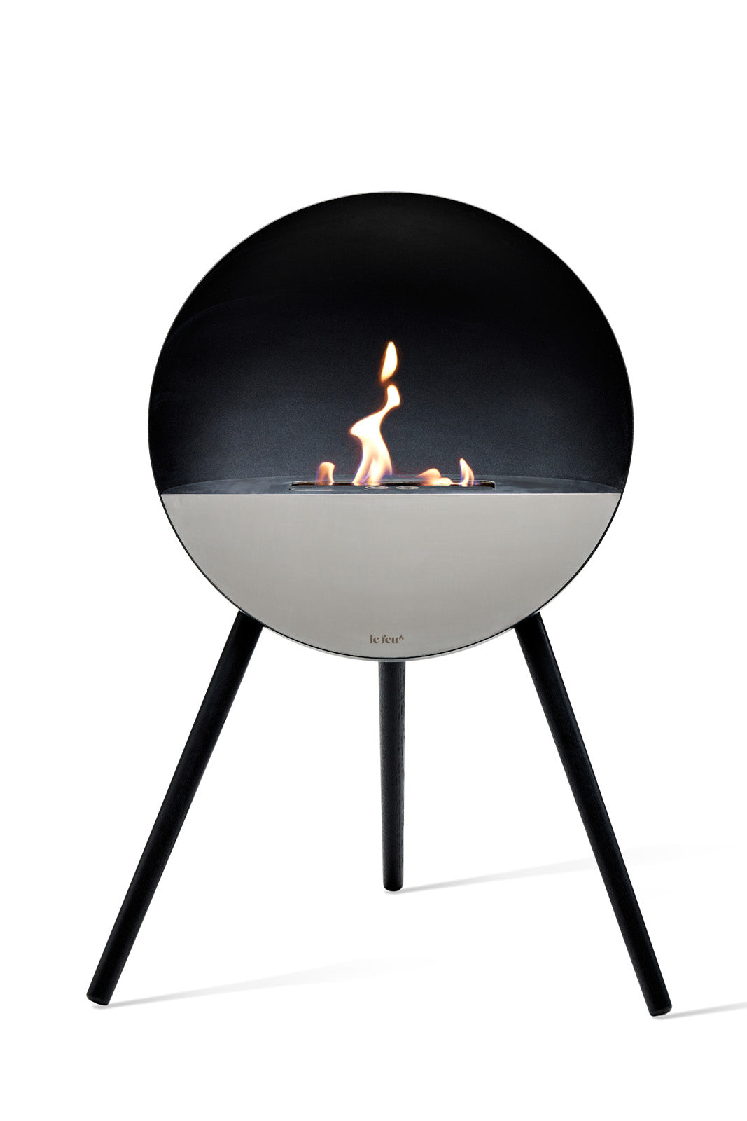 Eye Black Freestanding Fireplace