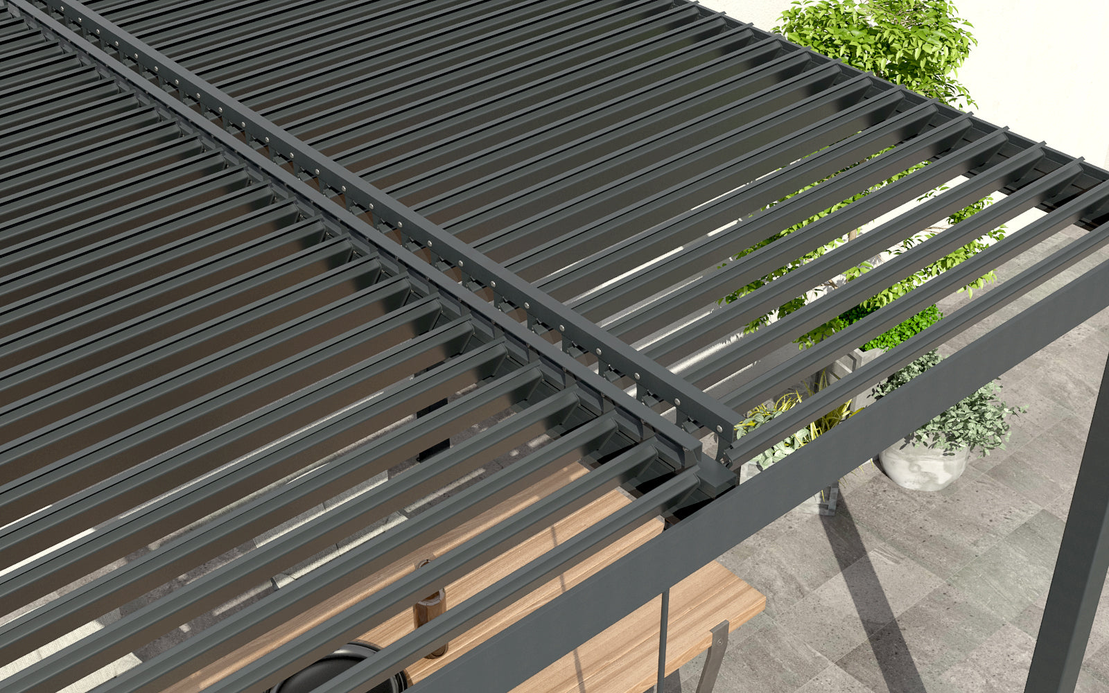 Rhea Aluminium Pergola